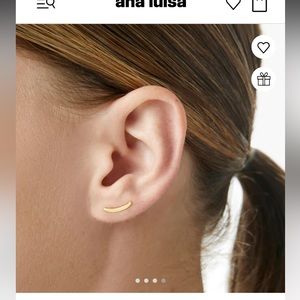 Ana Luisa Madelyn Climber Earrings 14k on Sterling